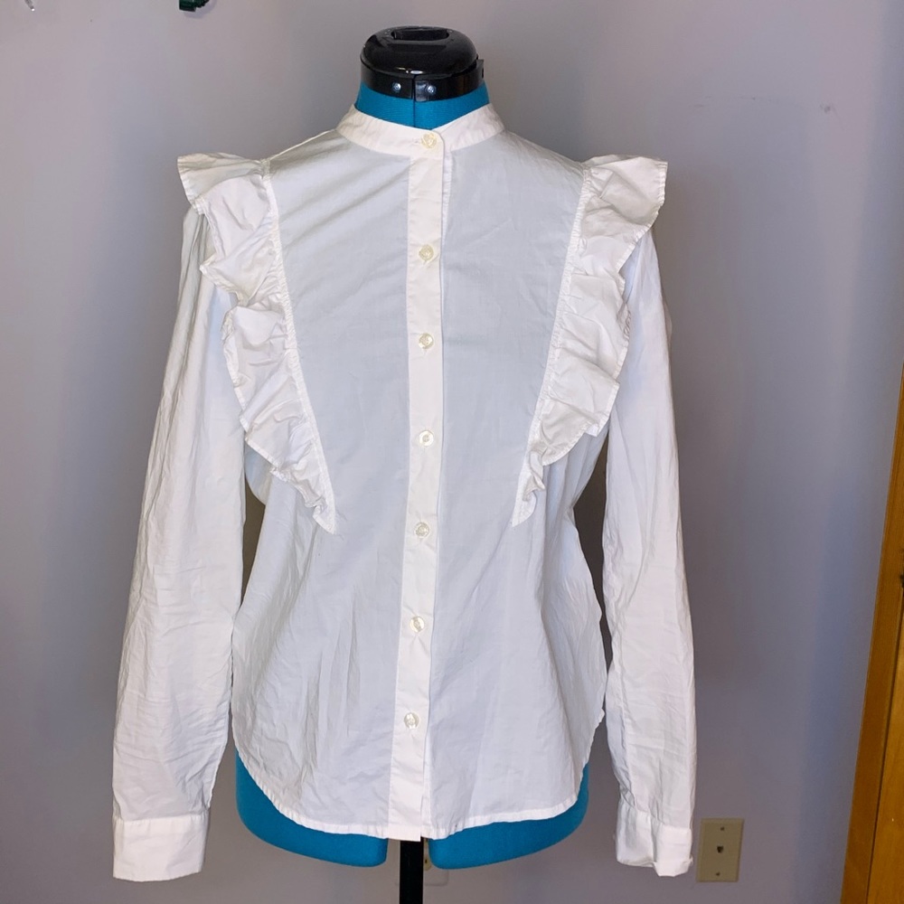 White Victorian or Edwardian vintage style blouse